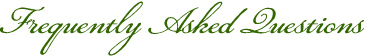 Frequently Asked Questions